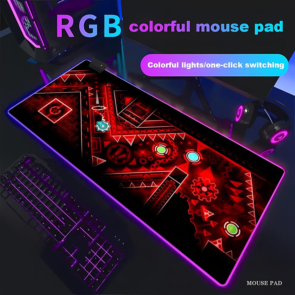 Esports Gaming Cabinet - RGB E-spor Serin Mouse Pad Geometri