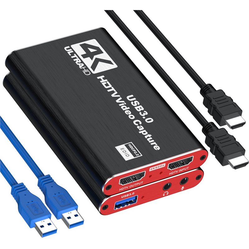 Capture Card 4K Hdmi - AT82-PC Kaydı İçin Oyun 4K USB