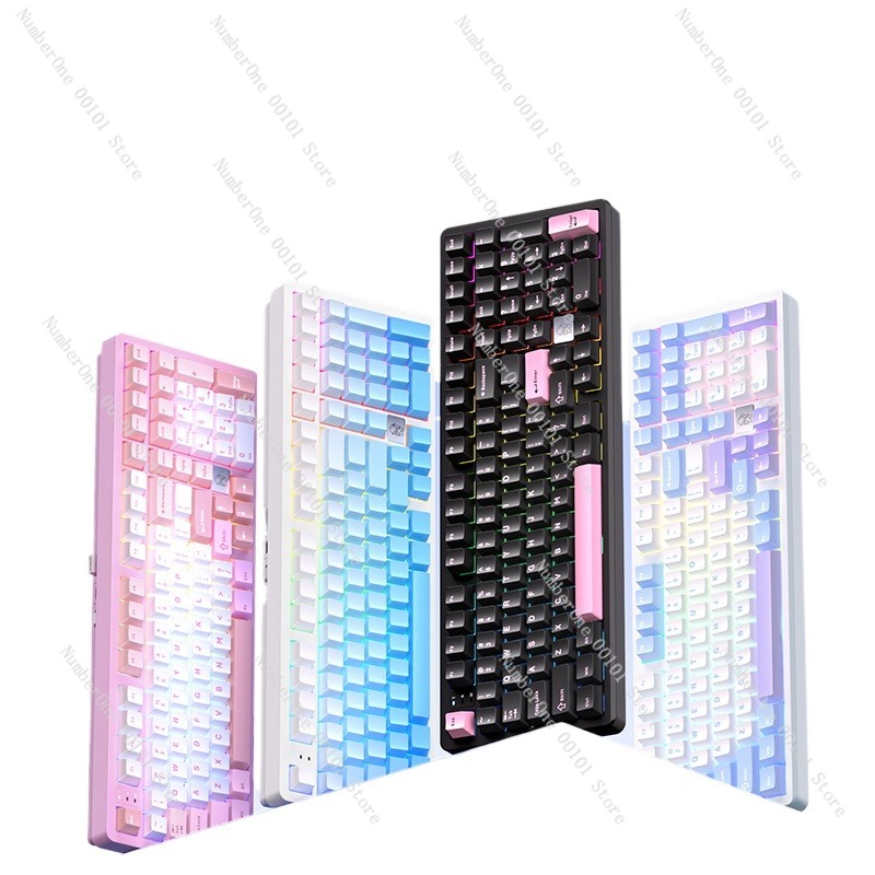 Esports Gaming Keyboard - Alüminyum Alaşımlı Mekanik Klavye, Kablosuz Üç