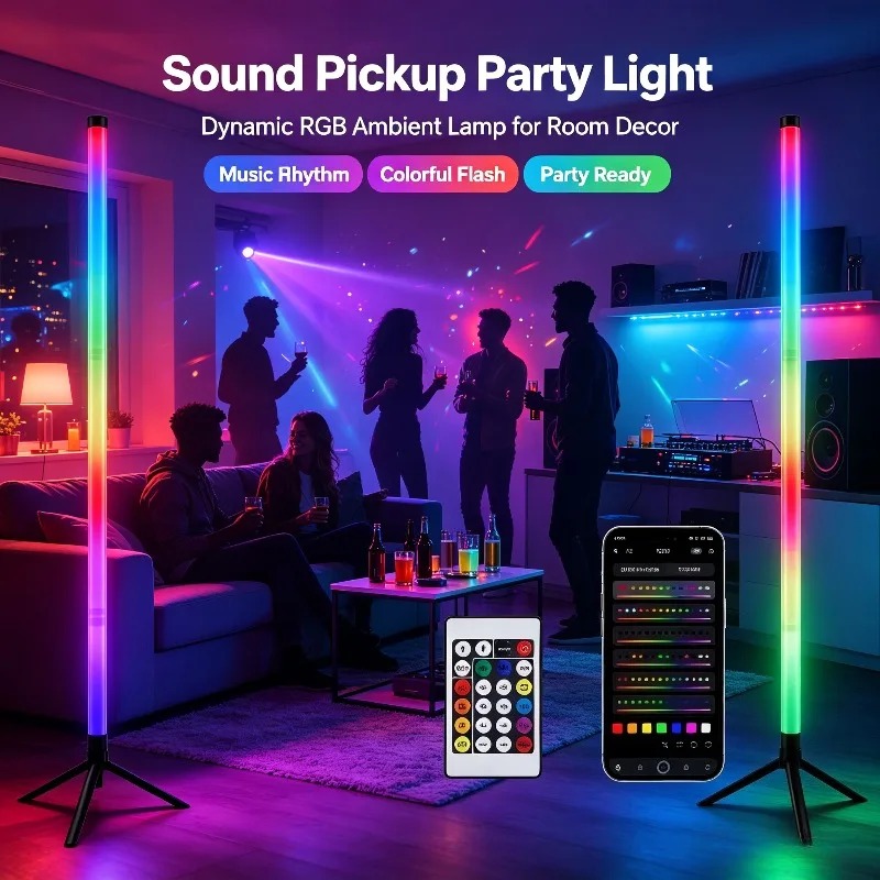 Esports & Gaming Optics Gmbh - 2 Adet 120CM RGB Yer Lambası,