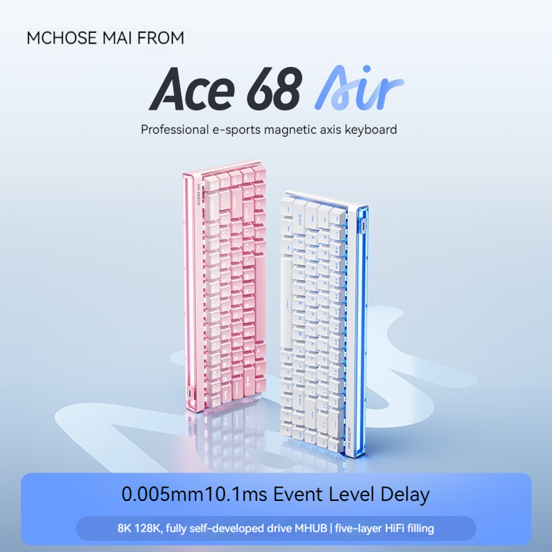 Esports Gaming Keyboard - Mchose Ace68 Air Manyetik Eksenli Mekanik