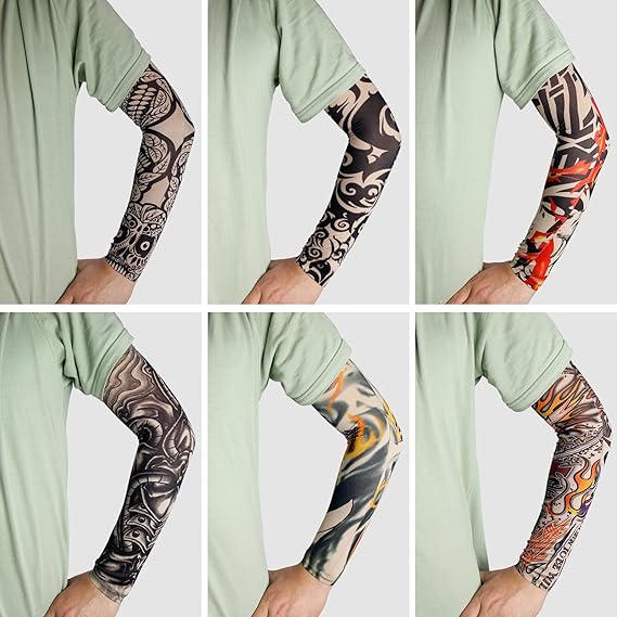 8 adet sahte geçici tam kol dö - Esports Gaming Arm Sleeve incelemesi ve fiyatı