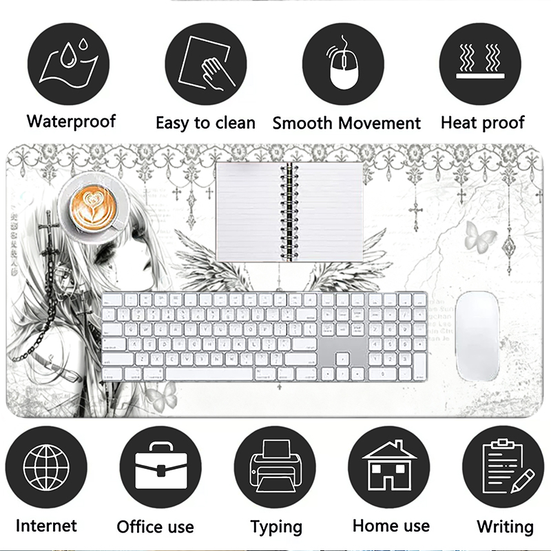 Deri Mousepad Siyah Beyaz Anim - Esports Gaming Keyboard incelemesi ve fiyatı